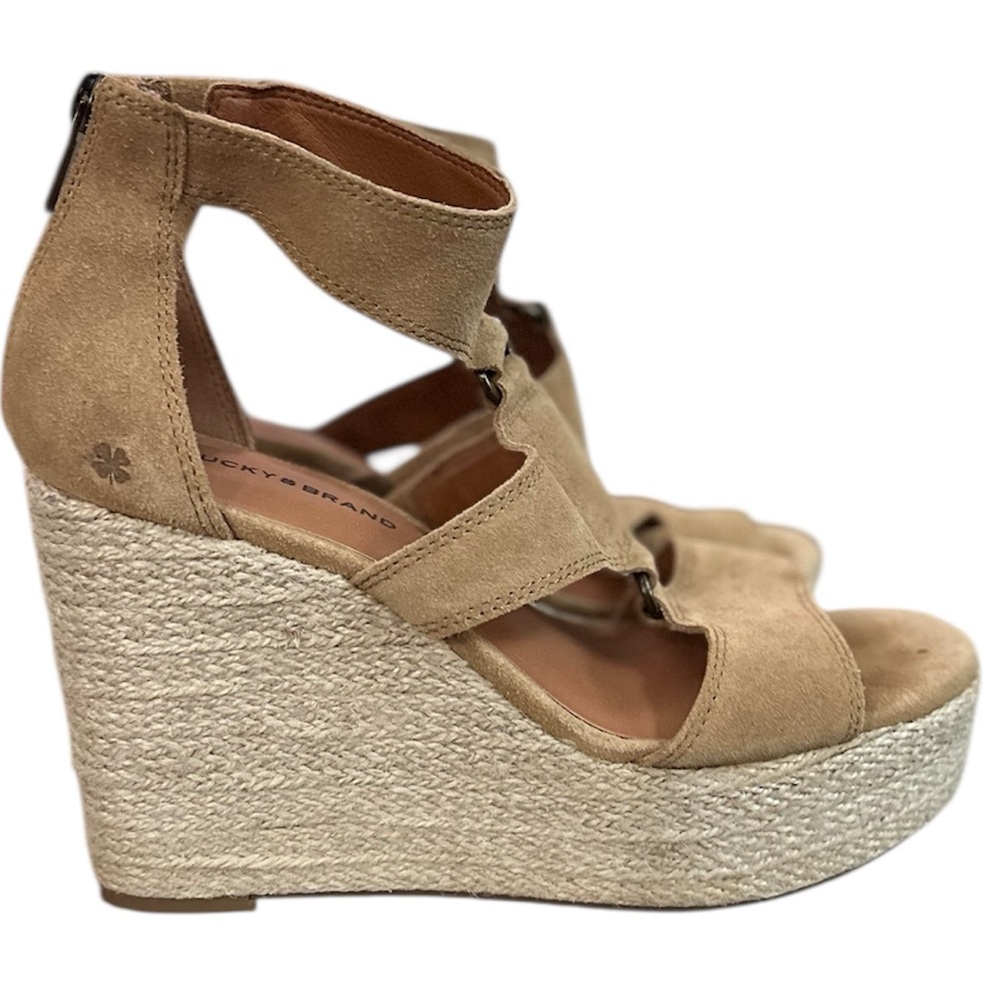 Lucky Brand Women's Rillyon Platform Wedge Sandal - Picture 2 of 8